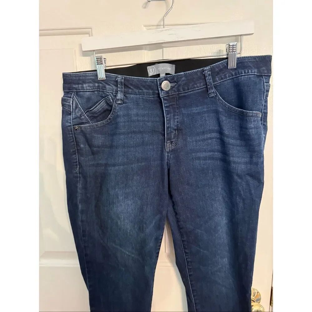 Wit & Wisdom Ab Solutions Skinny Taper Leg Jeans sz 14W EUC